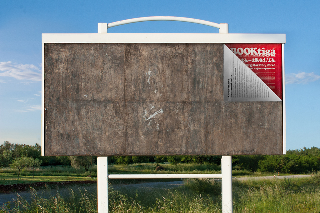 Booktiga, Festival rabljenih knjiga, knjiga, plakat, rabljeno, Studio Sonda, Sonda, dizajn, hrvatski dizajn