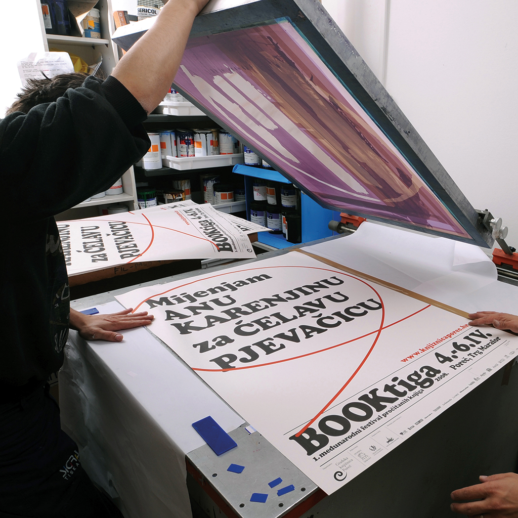 Booktiga, dizajn, festival, Hrvatska, plakat, Poreč, rabljene knjige, rabljeno, Sonda, Studio Sonda, Vižinada, Hrvatski dizajn