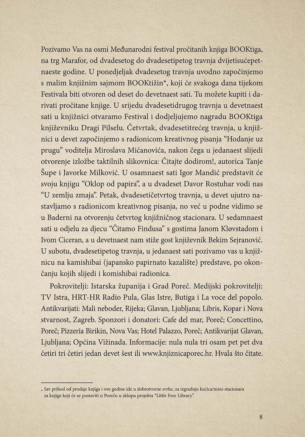Booktiga, Čitanje, Plakat, Studio Sonda, Sonda, Hrvatski dizajn, Dizajn